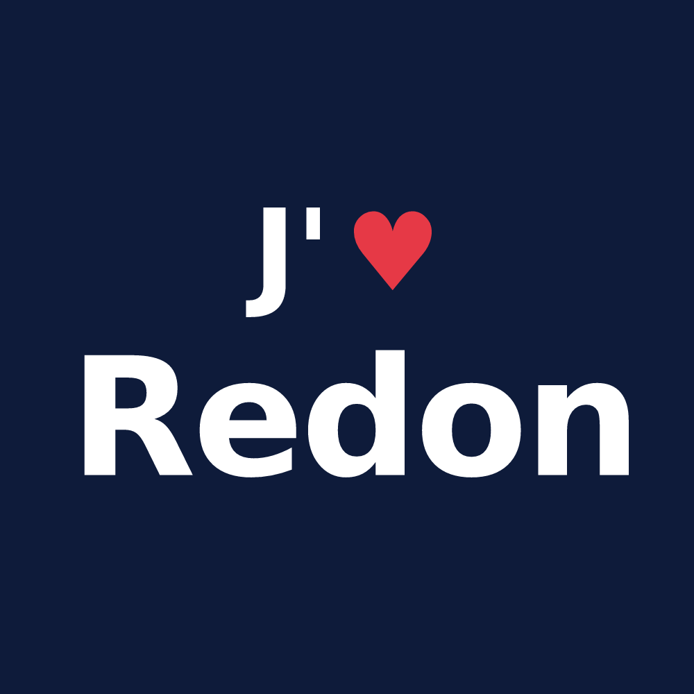 T-shirt personnalisé Redon — design J'aime Redon