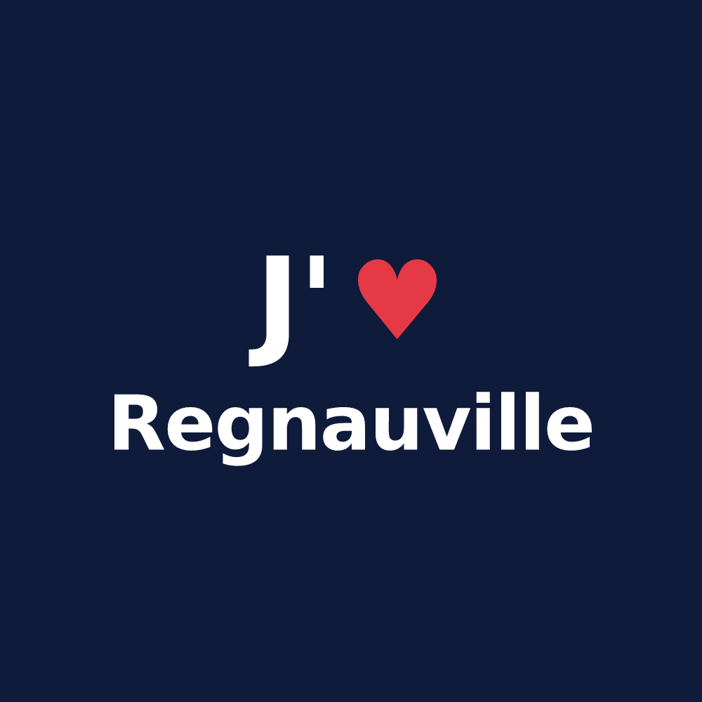 T-shirt personnalisé Regnauville — design J'aime Regnauville