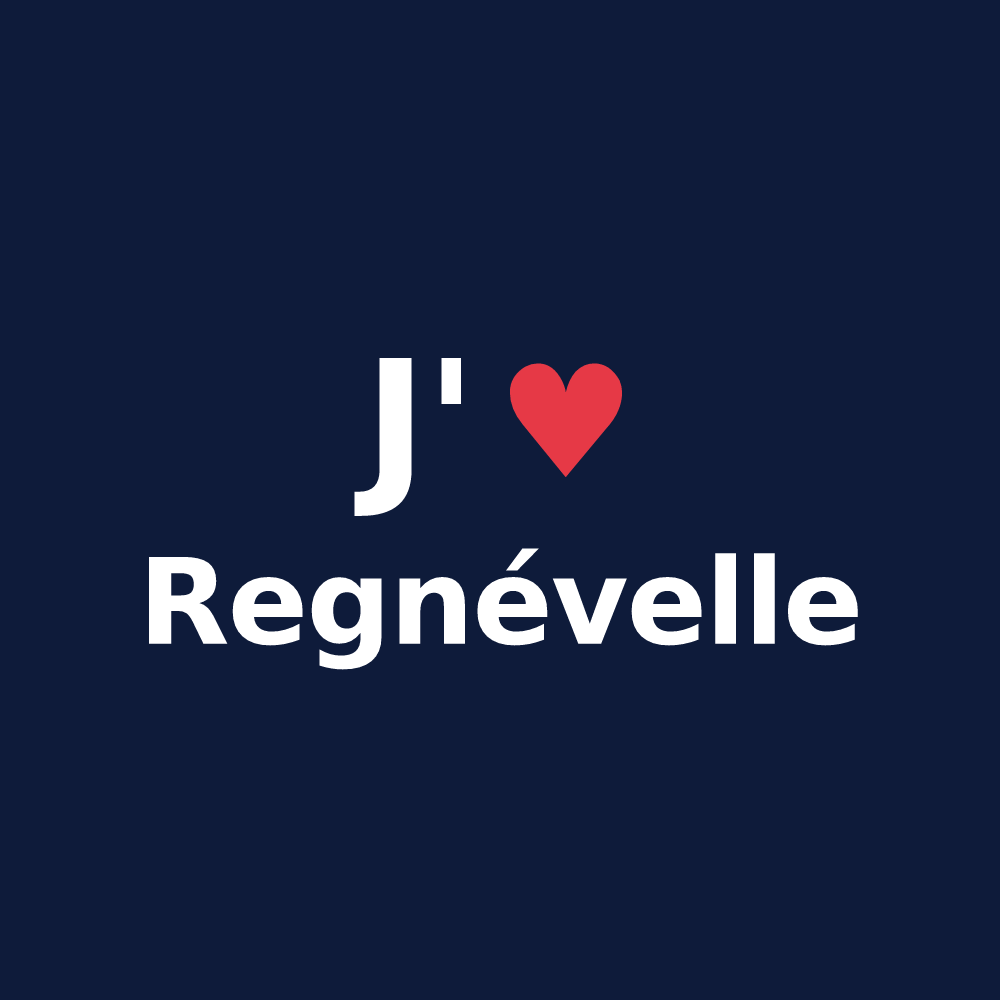 T-shirt personnalisé Regnévelle — design J'aime Regnévelle