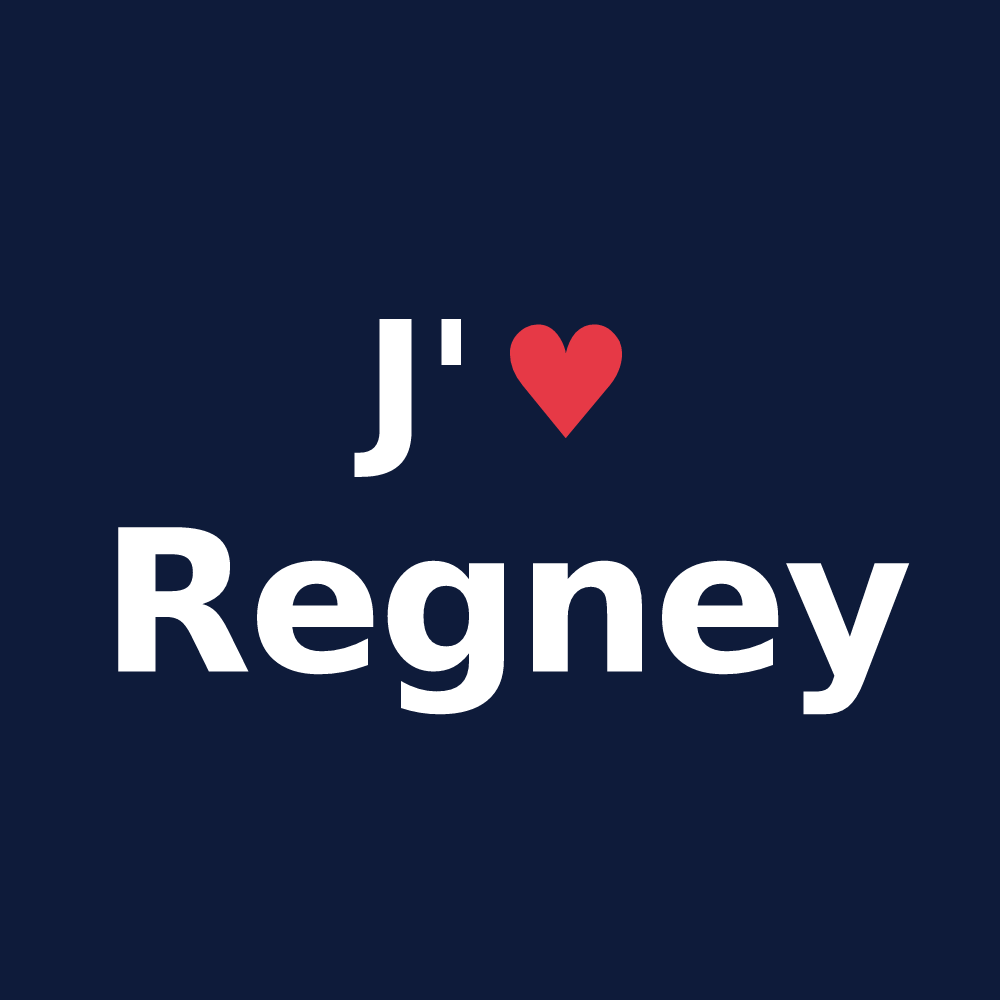 T-shirt personnalisé Regney — design J'aime Regney