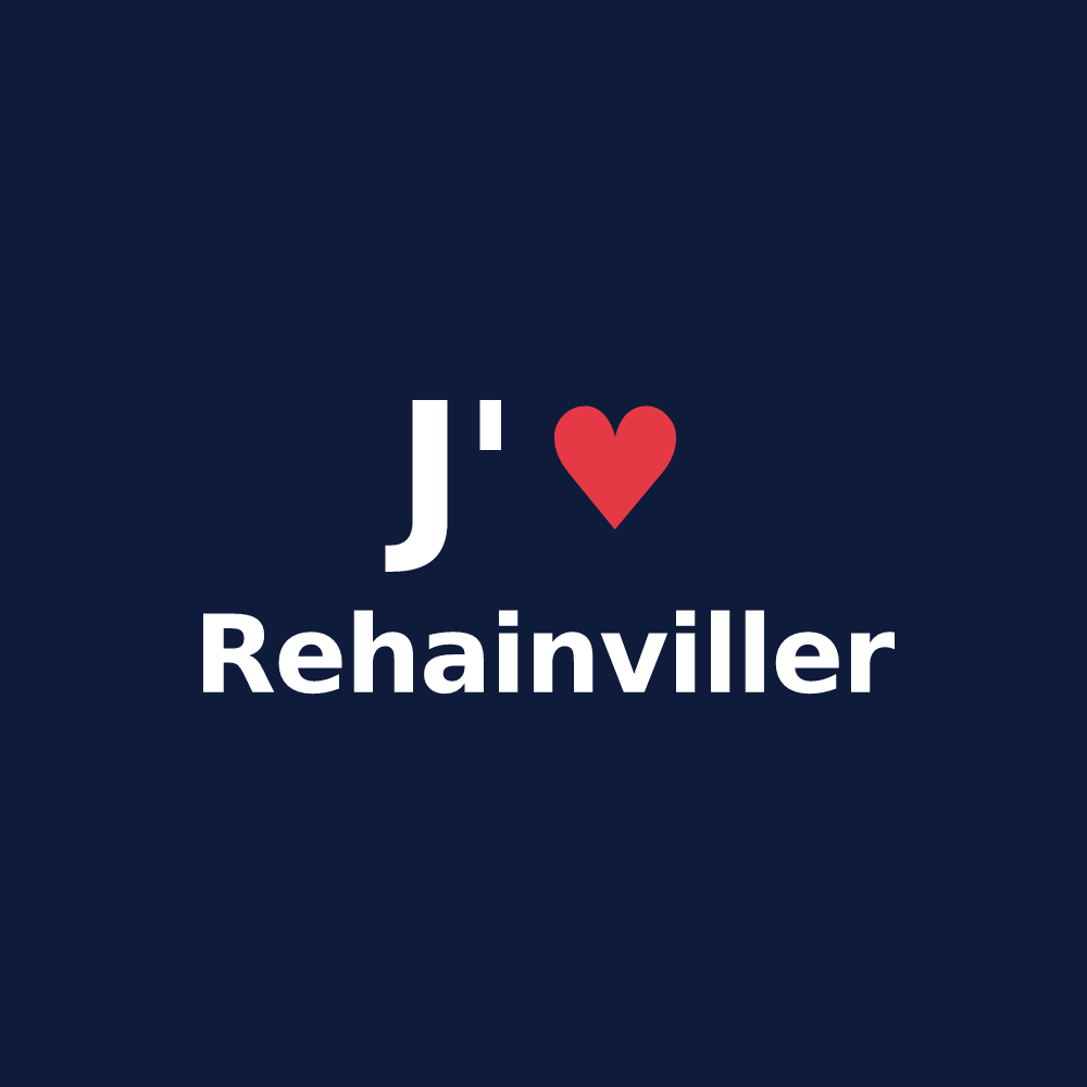 T-shirt personnalisé Rehainviller — design J'aime Rehainviller