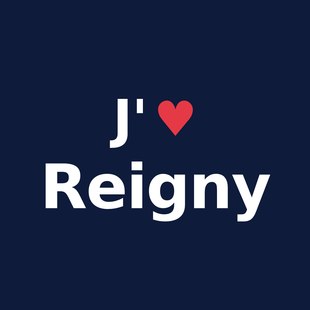 T-shirt personnalisé Reigny — design J'aime Reigny