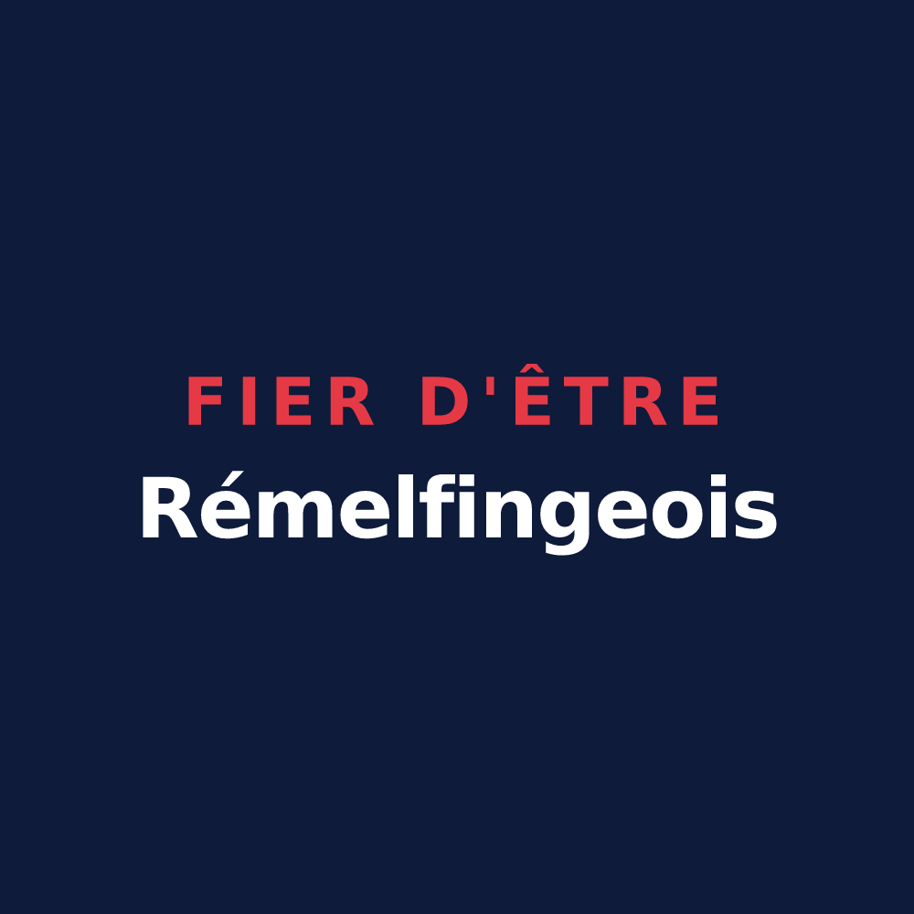 T-shirt « Fier d'être Rémelfingeois » — design pour Rémelfing