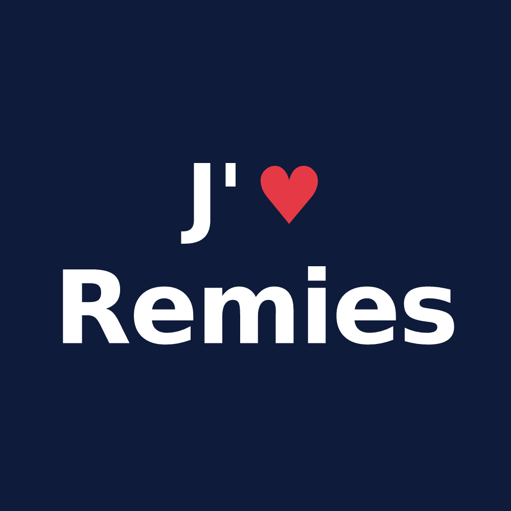 T-shirt personnalisé Remies — design J'aime Remies