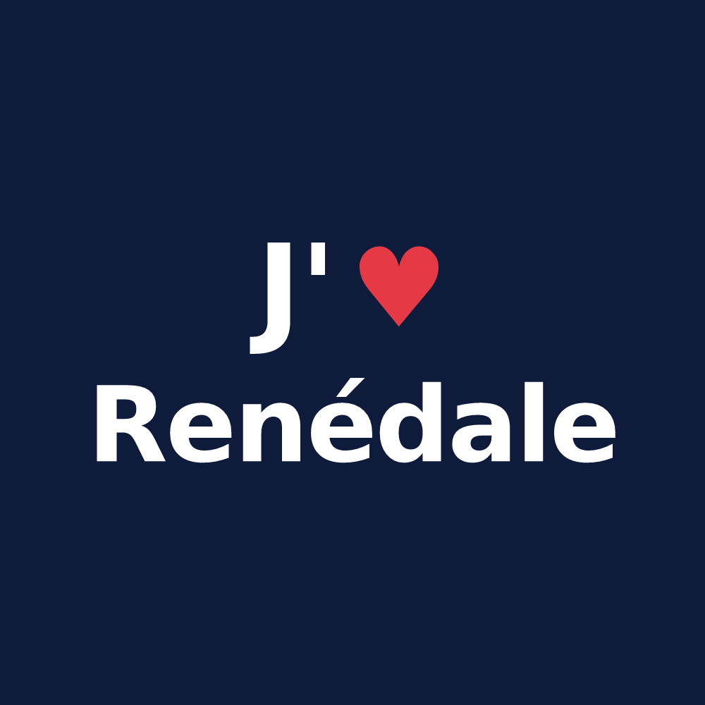 T-shirt personnalisé Renédale — design J'aime Renédale