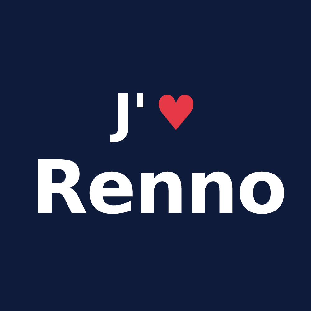 T-shirt personnalisé Renno — design J'aime Renno