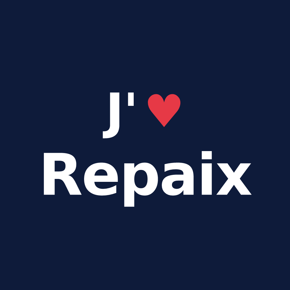 T-shirt personnalisé Repaix — design J'aime Repaix