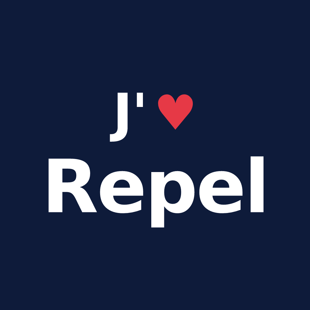 T-shirt personnalisé Repel — design J'aime Repel