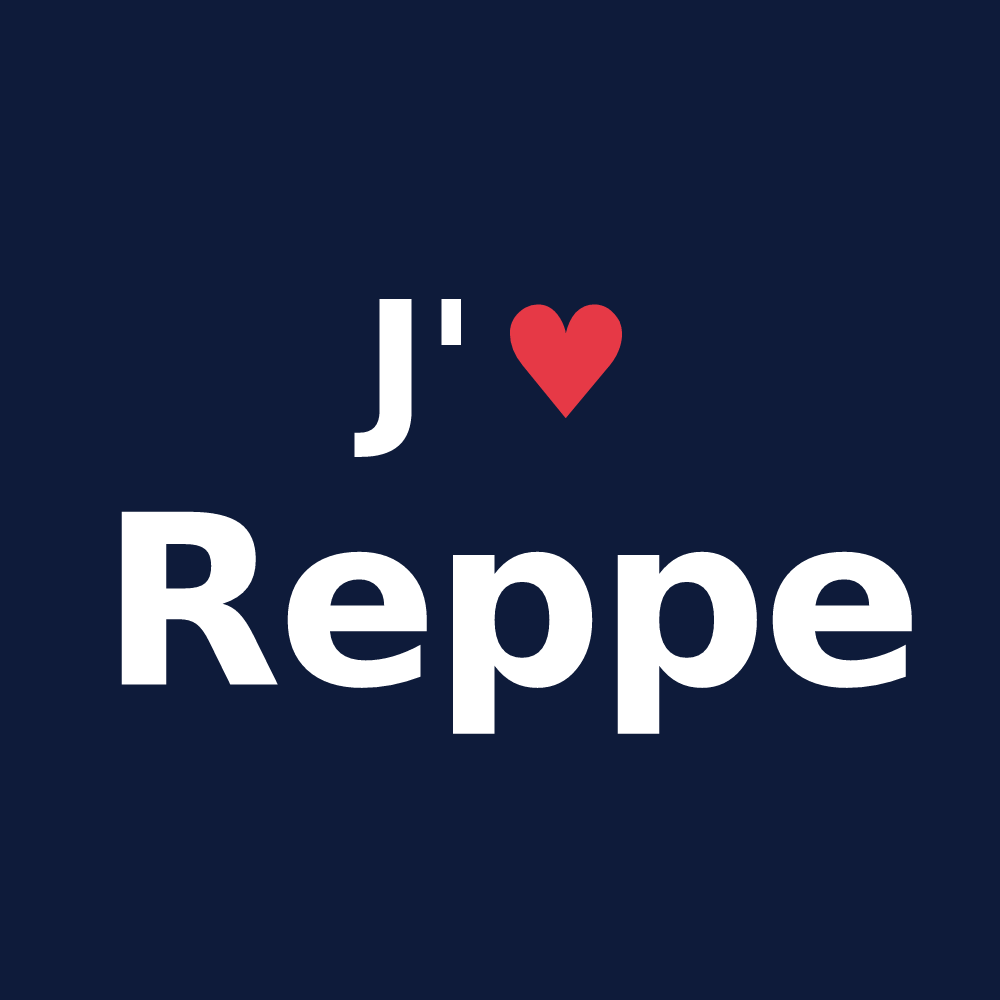T-shirt personnalisé Reppe — design J'aime Reppe