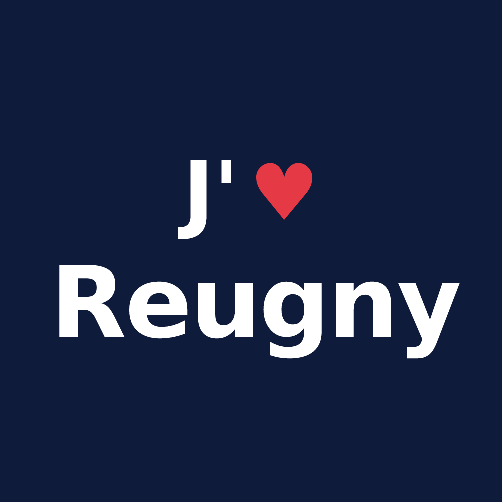 T-shirt personnalisé Reugny — design J'aime Reugny