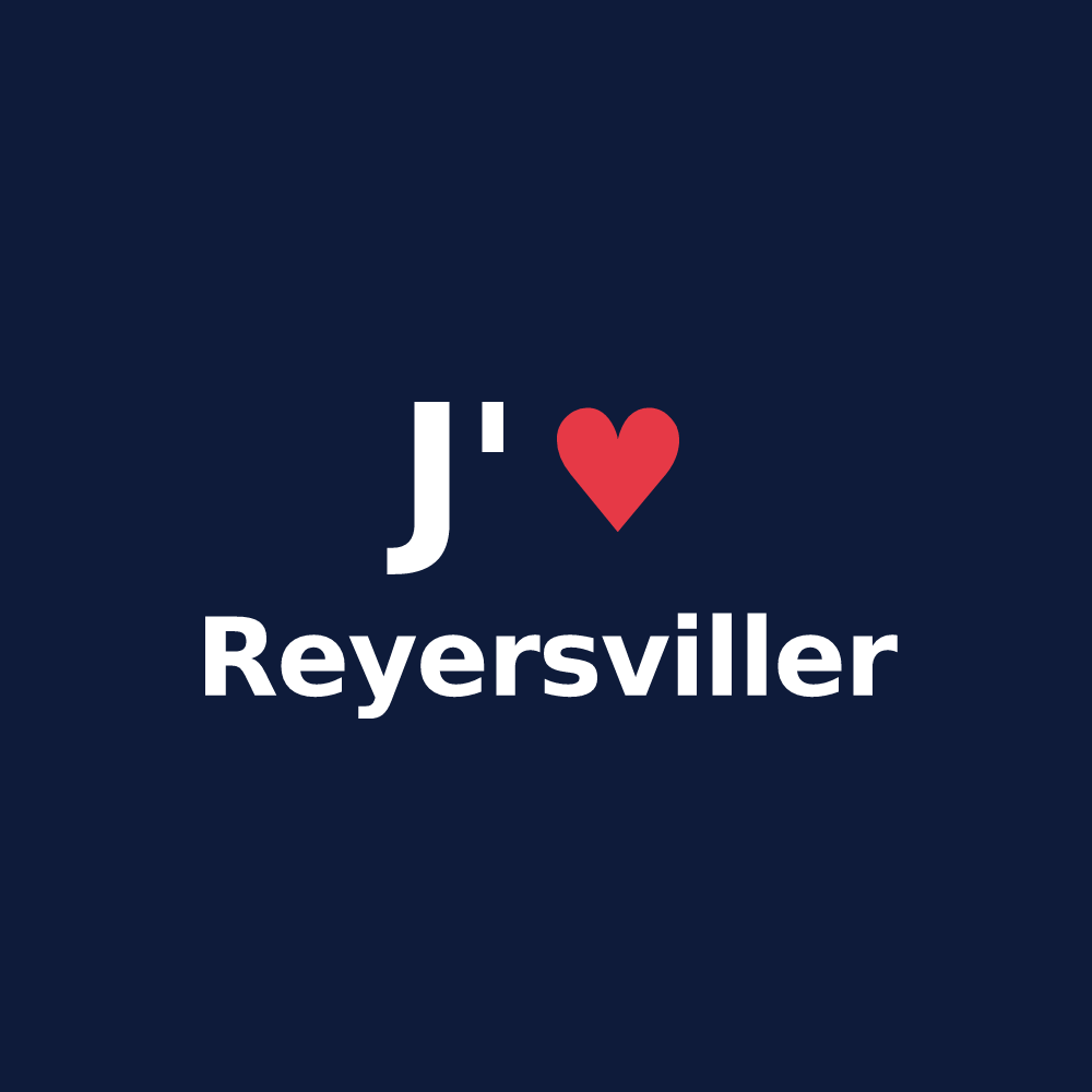 T-shirt personnalisé Reyersviller — design J'aime Reyersviller