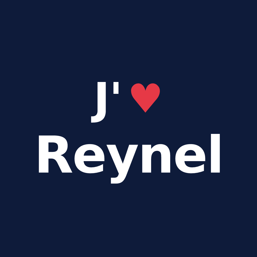 T-shirt personnalisé Reynel — design J'aime Reynel