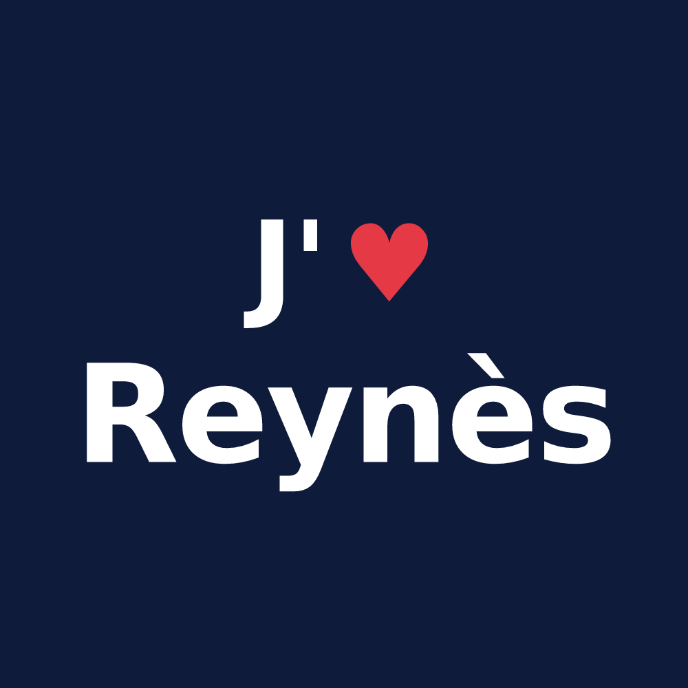 T-shirt personnalisé Reynès — design J'aime Reynès