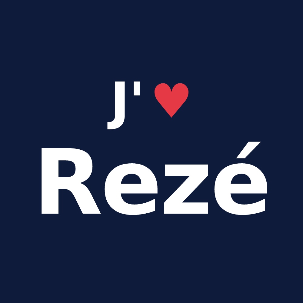T-shirt personnalisé Rezé — design J'aime Rezé