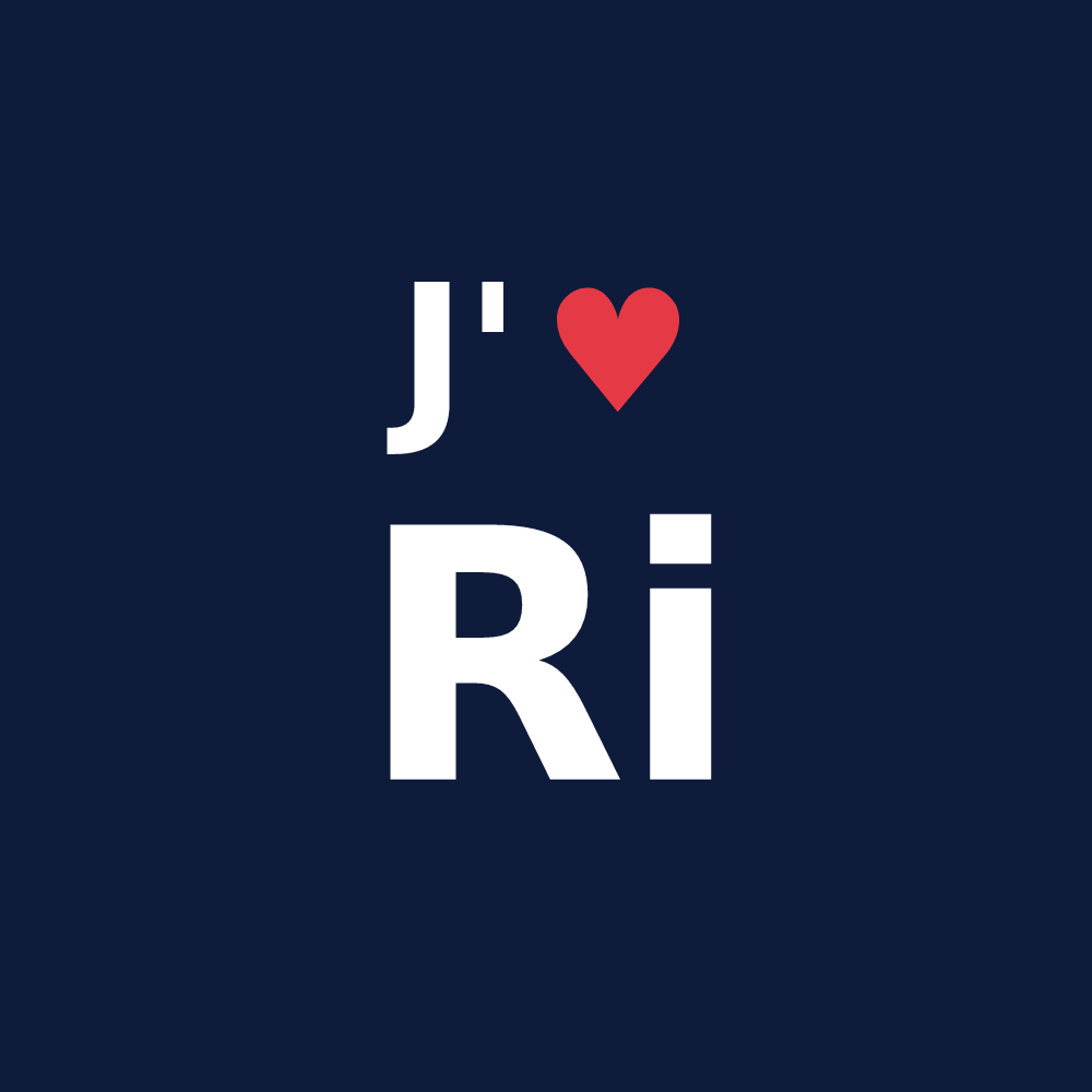 T-shirt personnalisé Ri — design J'aime Ri