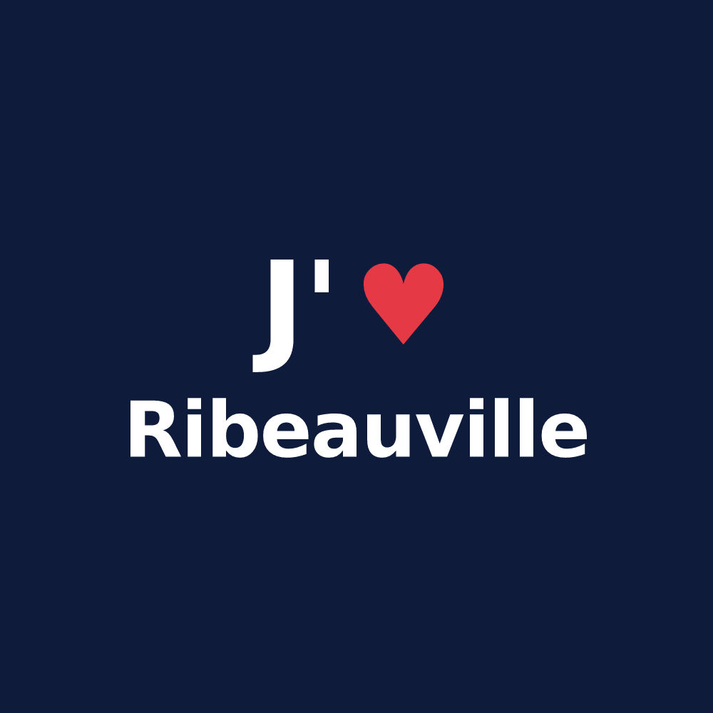T-shirt personnalisé Ribeauville — design J'aime Ribeauville