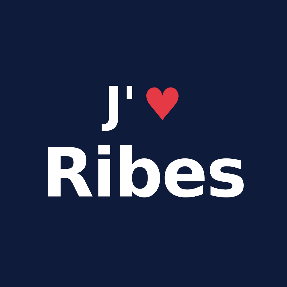 T-shirt personnalisé Ribes — design J'aime Ribes