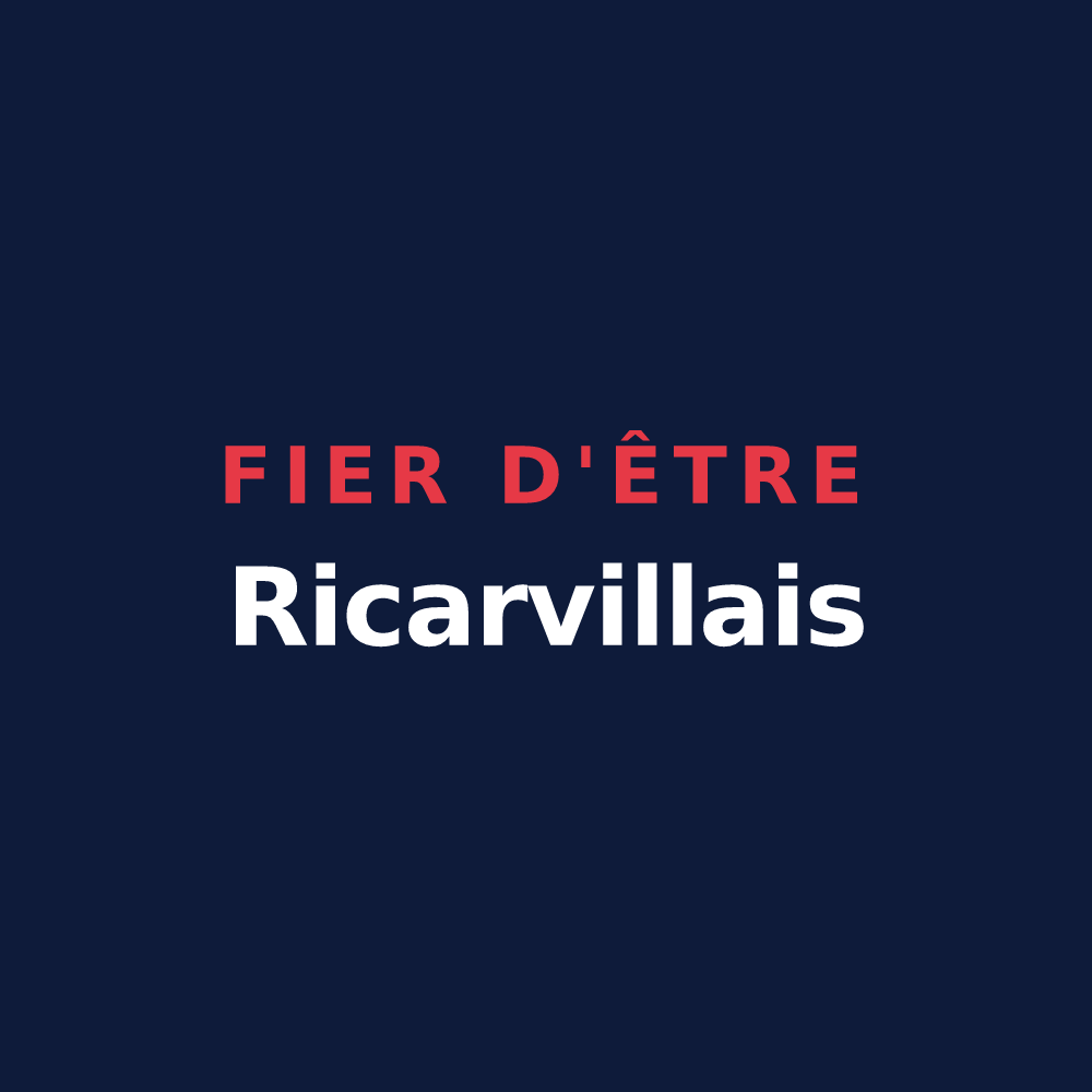T-shirt « Fier d'être Ricarvillais » — design pour Ricarville-du-Val