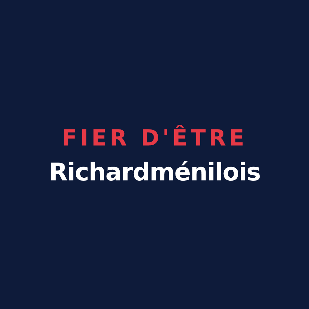 T-shirt « Fier d'être Richardménilois » — design pour Richardménil