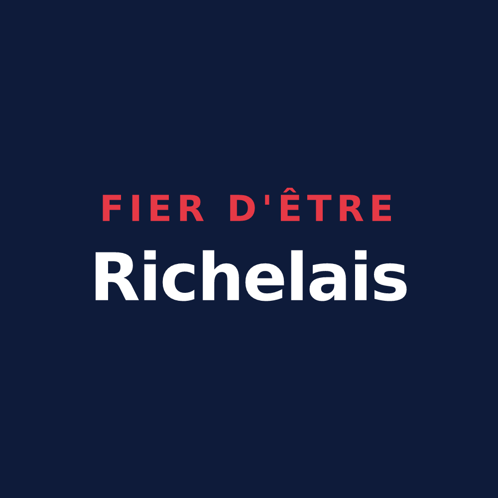 T-shirt « Fier d'être Richelais » — design pour Richelieu