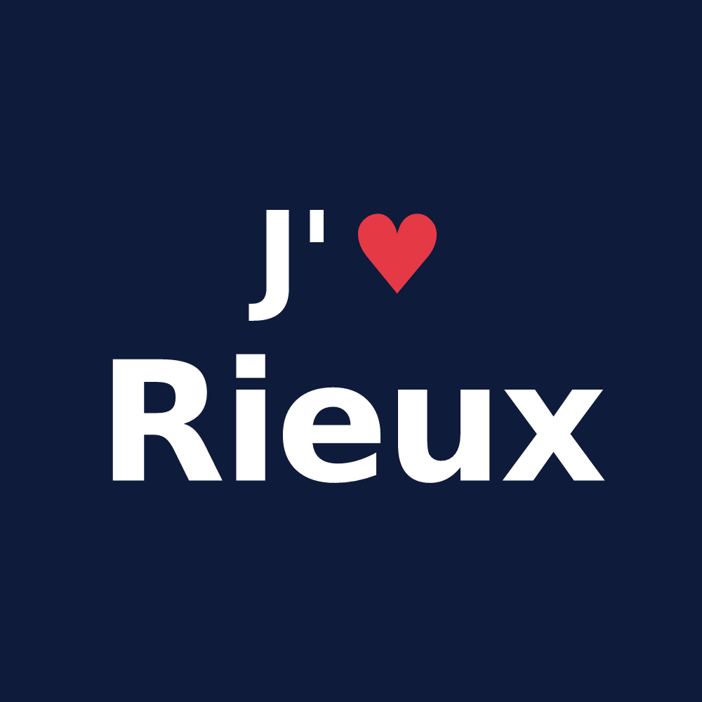 T-shirt personnalisé Rieux — design J'aime Rieux