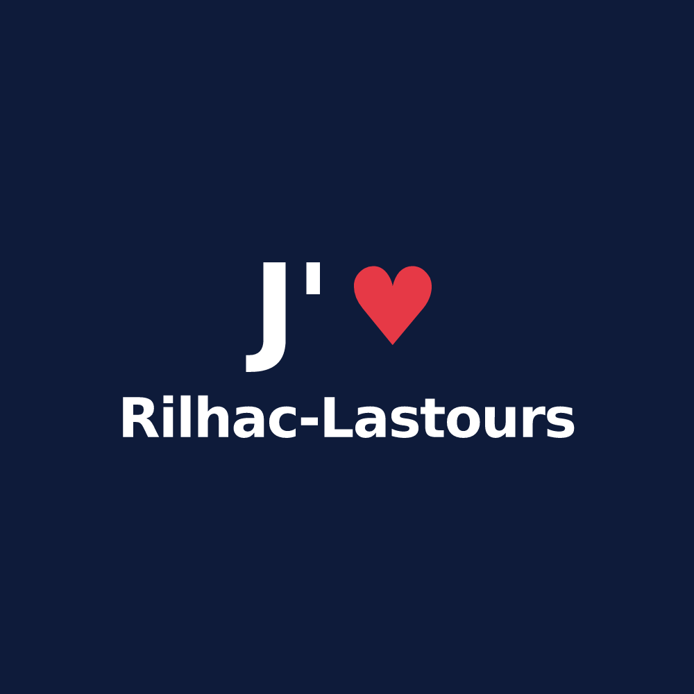 T-shirt personnalisé Rilhac-Lastours — design J'aime Rilhac-Lastours