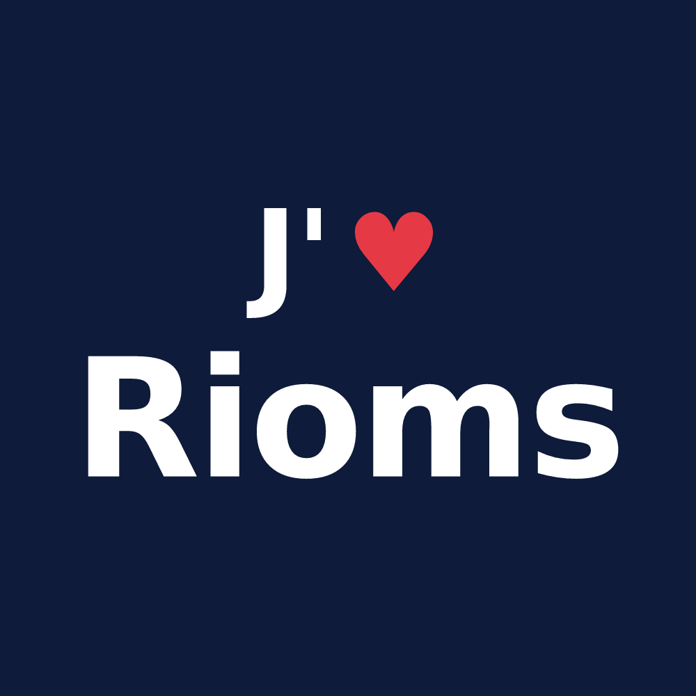 T-shirt personnalisé Rioms — design J'aime Rioms