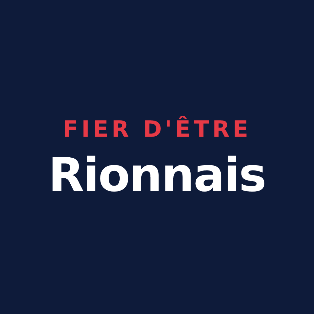 T-shirt « Fier d'être Rionnais » — design pour Rion-des-Landes