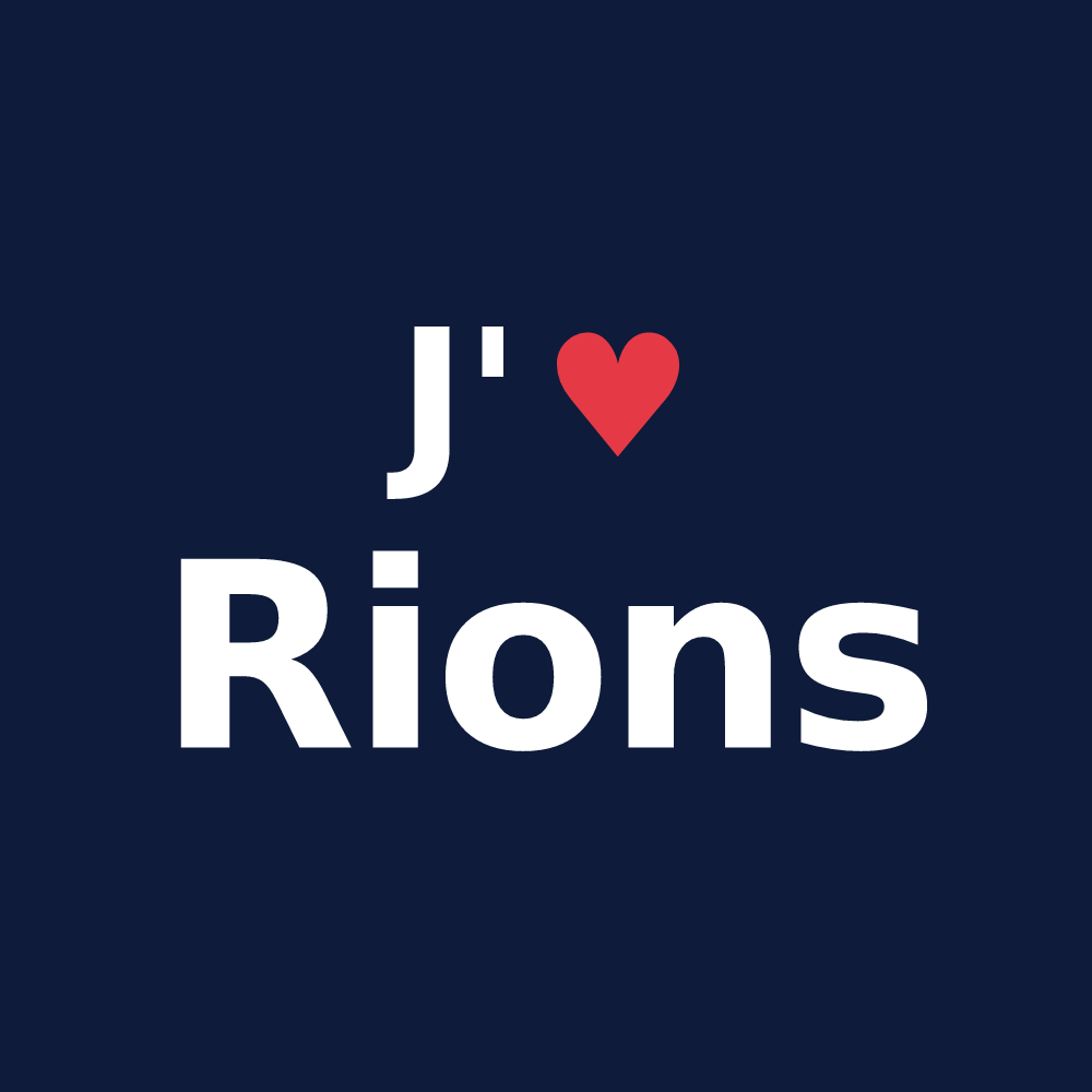 T-shirt personnalisé Rions — design J'aime Rions