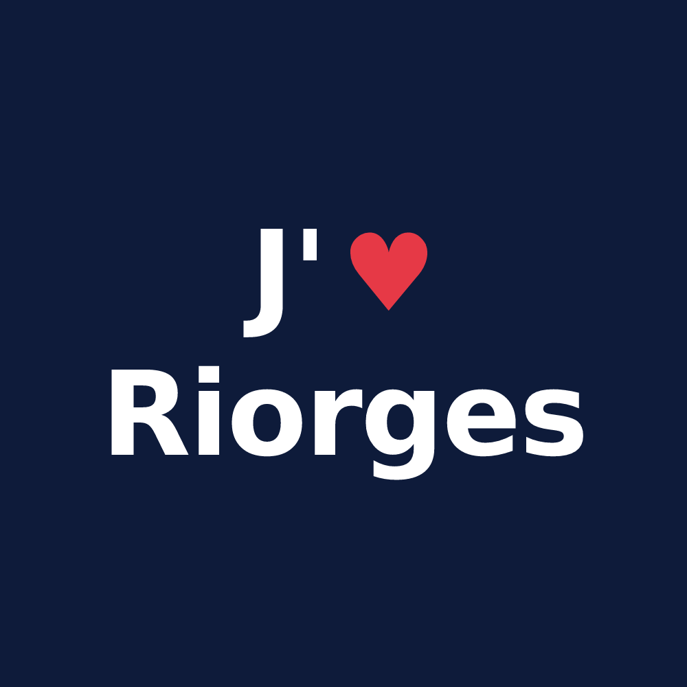 T-shirt personnalisé Riorges — design J'aime Riorges