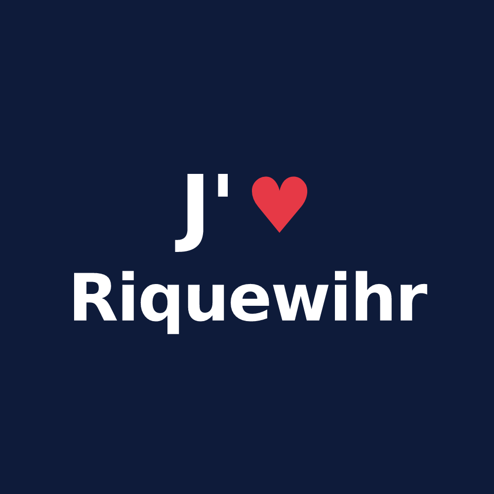 T-shirt personnalisé Riquewihr — design « J'aime Riquewihr » imprimé sur le t-shirt