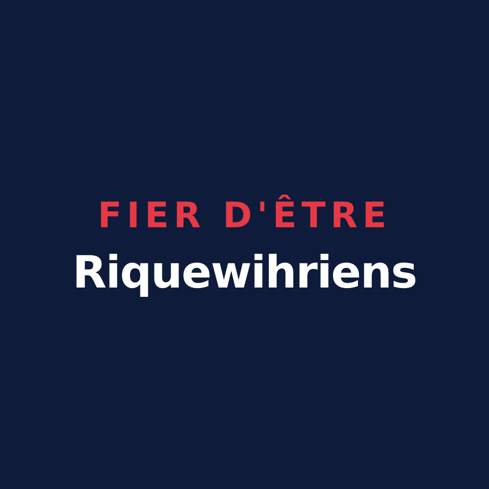 T-shirt « Fier d'être Riquewihriens » — design pour Riquewihr