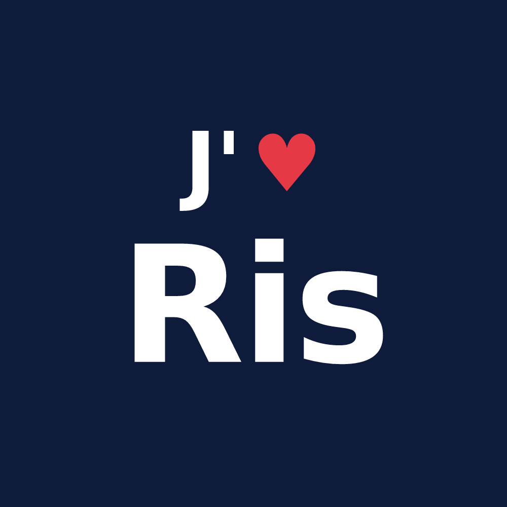 T-shirt personnalisé Ris — design J'aime Ris