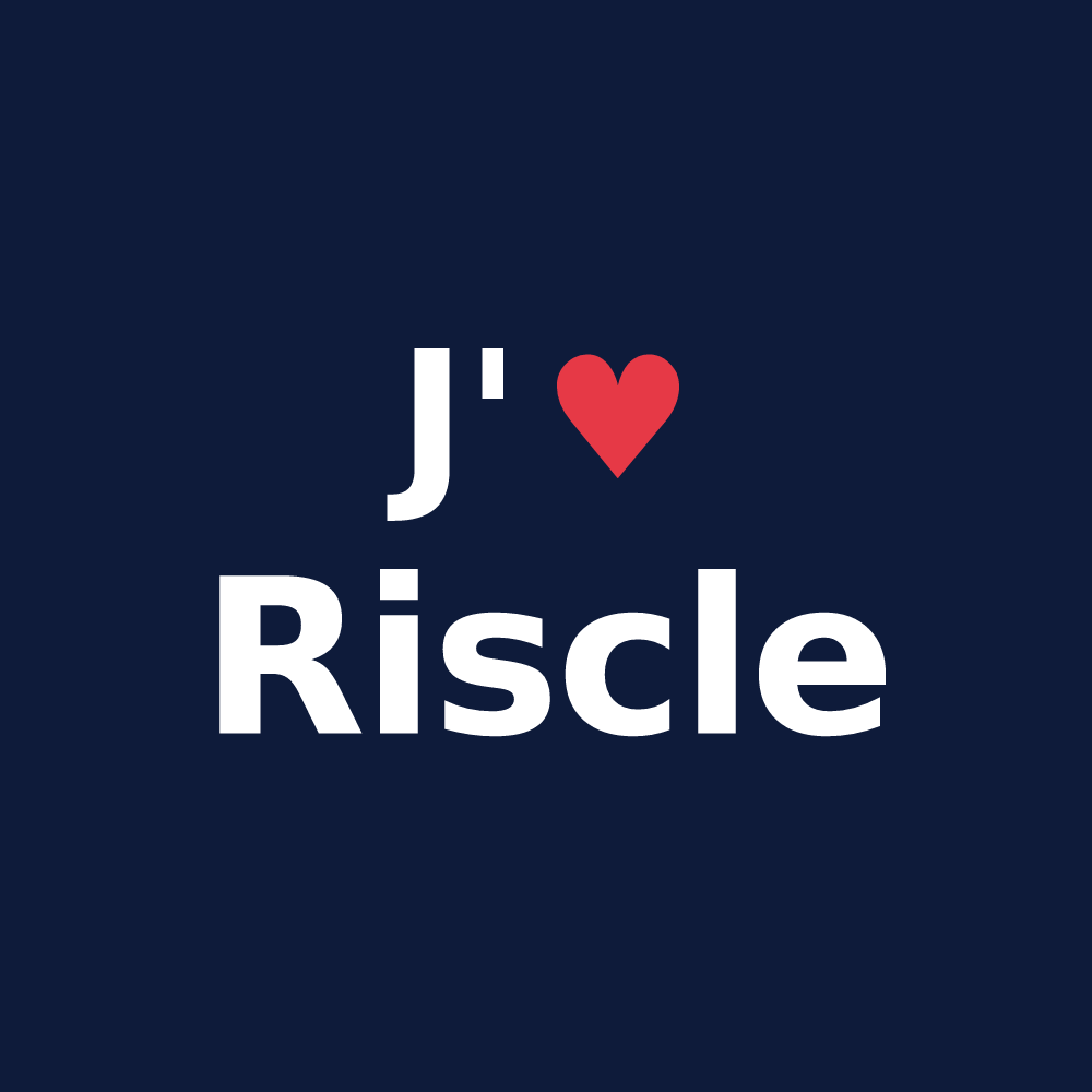 T-shirt personnalisé Riscle — design J'aime Riscle