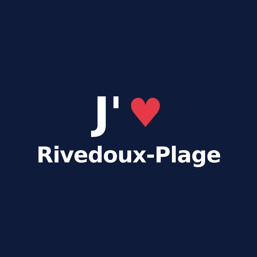 T-shirt personnalisé Rivedoux-Plage — design J'aime Rivedoux-Plage