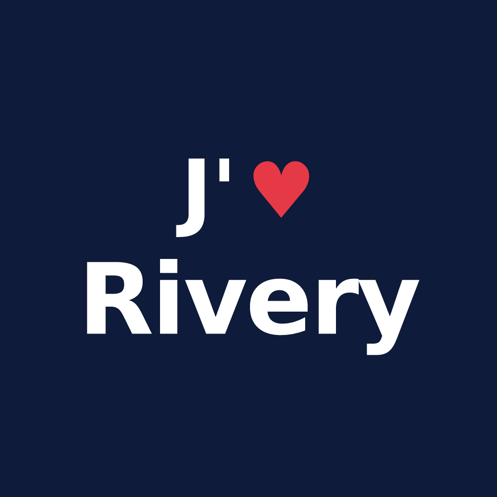 T-shirt personnalisé Rivery — design J'aime Rivery