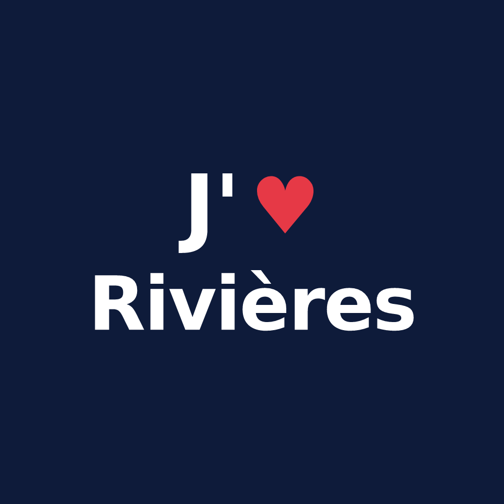 T-shirt personnalisé Rivières — design J'aime Rivières