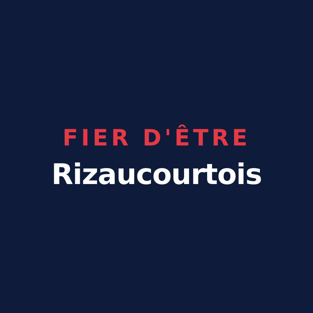 T-shirt « Fier d'être Rizaucourtois » — design pour Rizaucourt-Buchey
