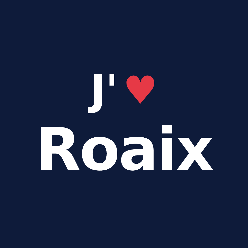 T-shirt personnalisé Roaix — design J'aime Roaix