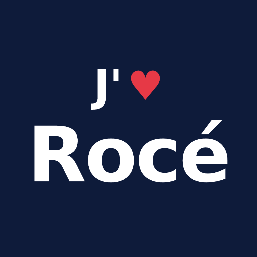 T-shirt personnalisé Rocé — design J'aime Rocé