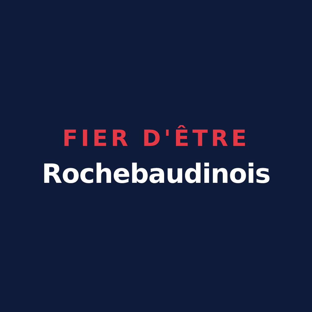 T-shirt « Fier d'être Rochebaudinois » — design pour Rochebaudin