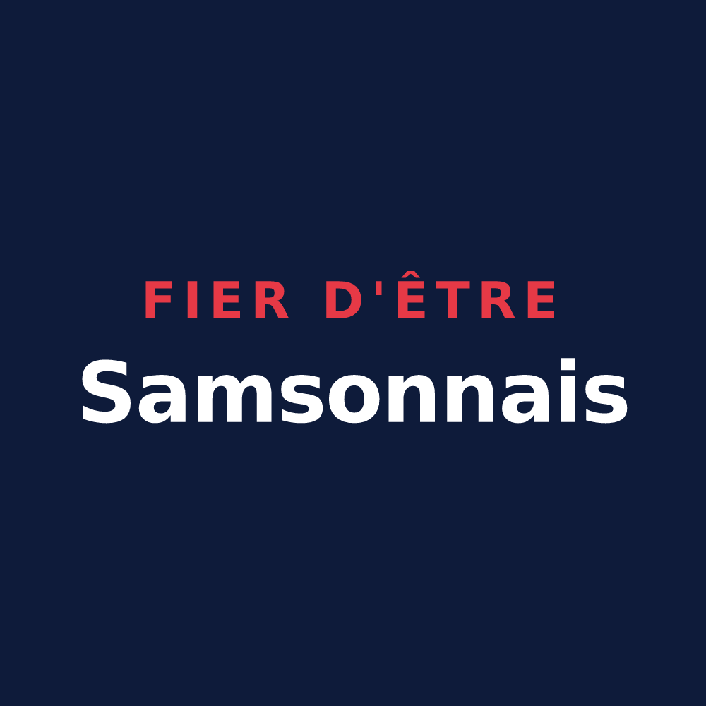 T-shirt « Fier d'être Samsonnais » — design pour Rochefort-Samson
