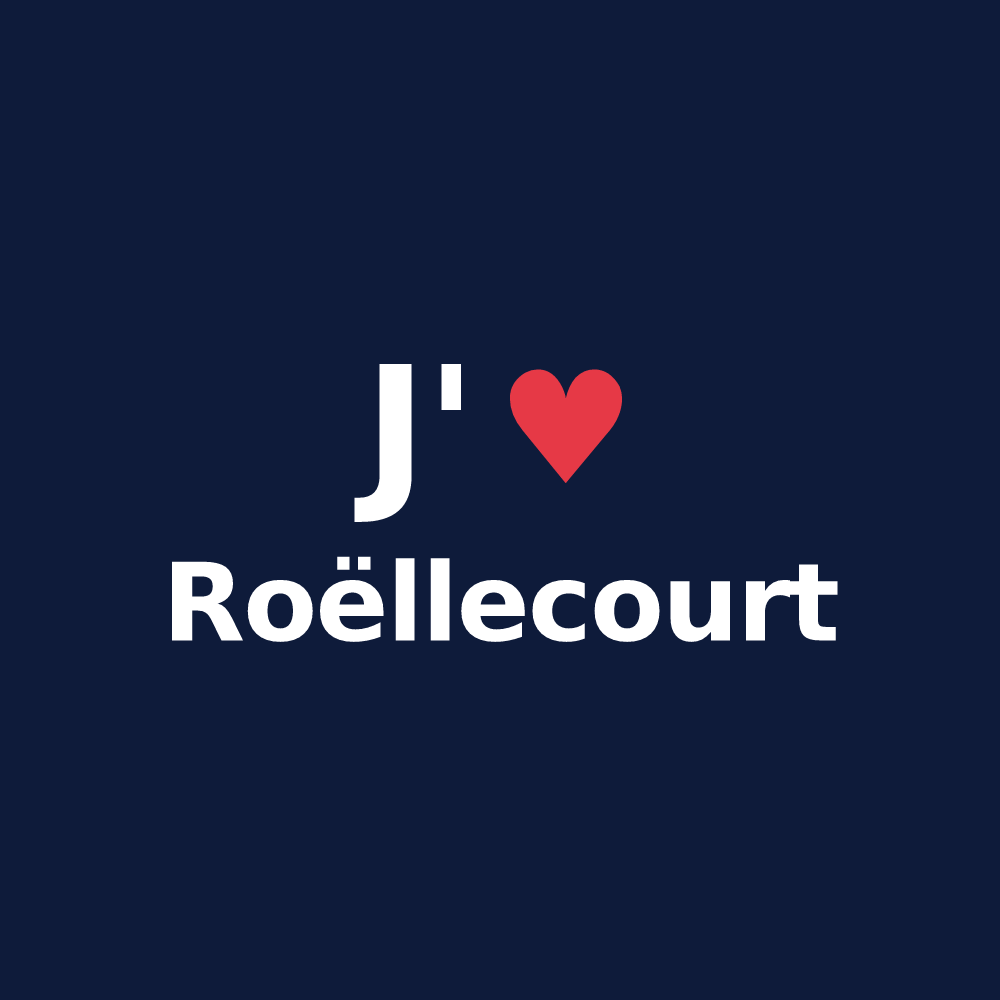 T-shirt personnalisé Roëllecourt — design J'aime Roëllecourt