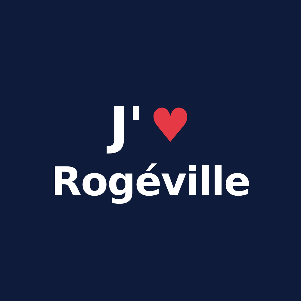 T-shirt personnalisé Rogéville — design J'aime Rogéville