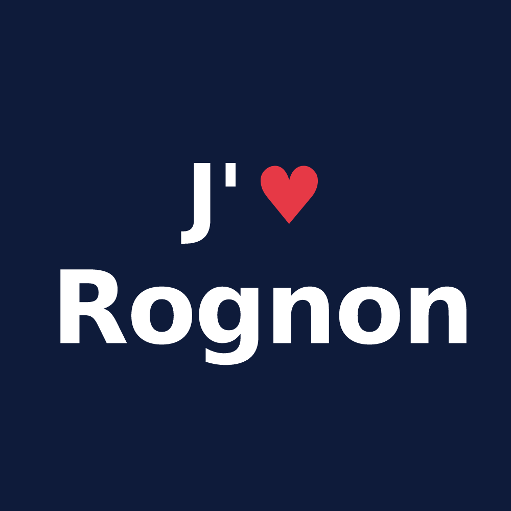 T-shirt personnalisé Rognon — design J'aime Rognon