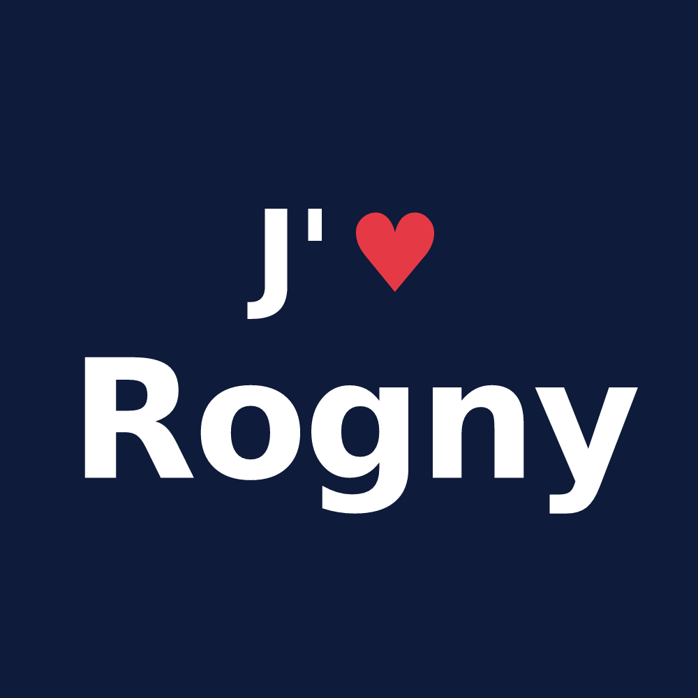 T-shirt personnalisé Rogny — design J'aime Rogny
