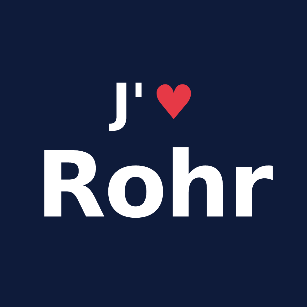 T-shirt personnalisé Rohr — design J'aime Rohr