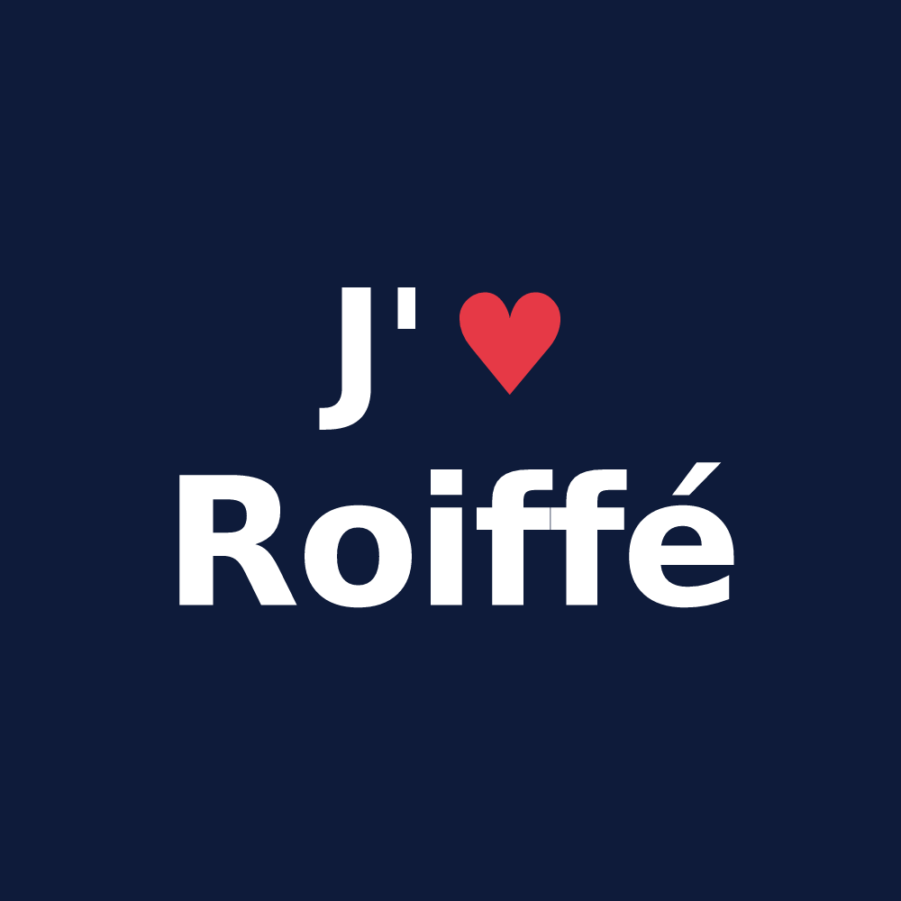 T-shirt personnalisé Roiffé — design J'aime Roiffé