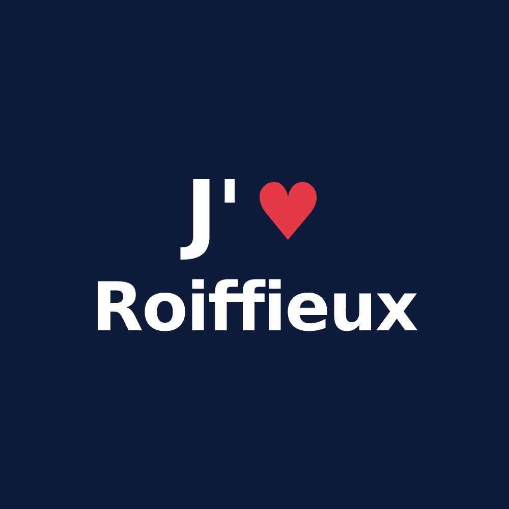 T-shirt personnalisé Roiffieux — design J'aime Roiffieux
