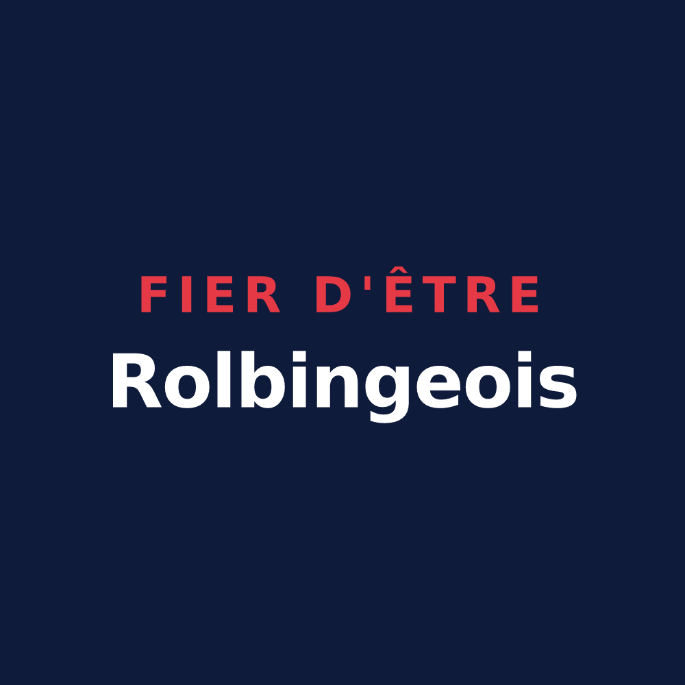 T-shirt « Fier d'être Rolbingeois » — design pour Rolbing